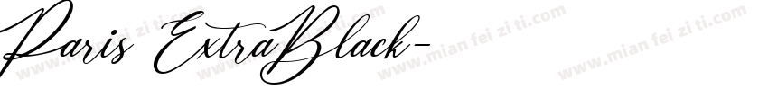 Paris ExtraBlack字体转换